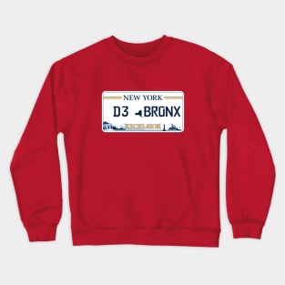 The bronx car license plate Crewneck Sweatshirt